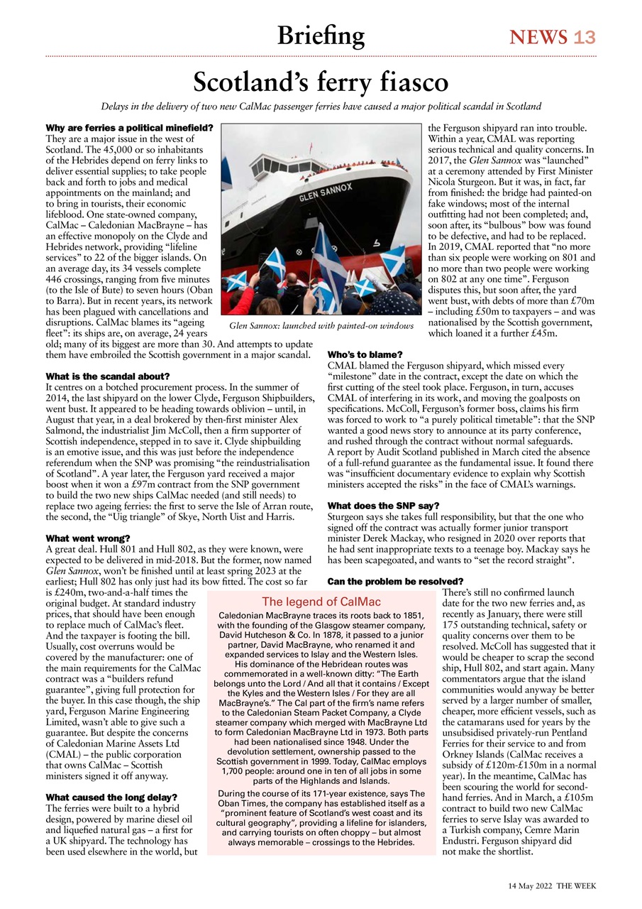 The Week Preview Pages