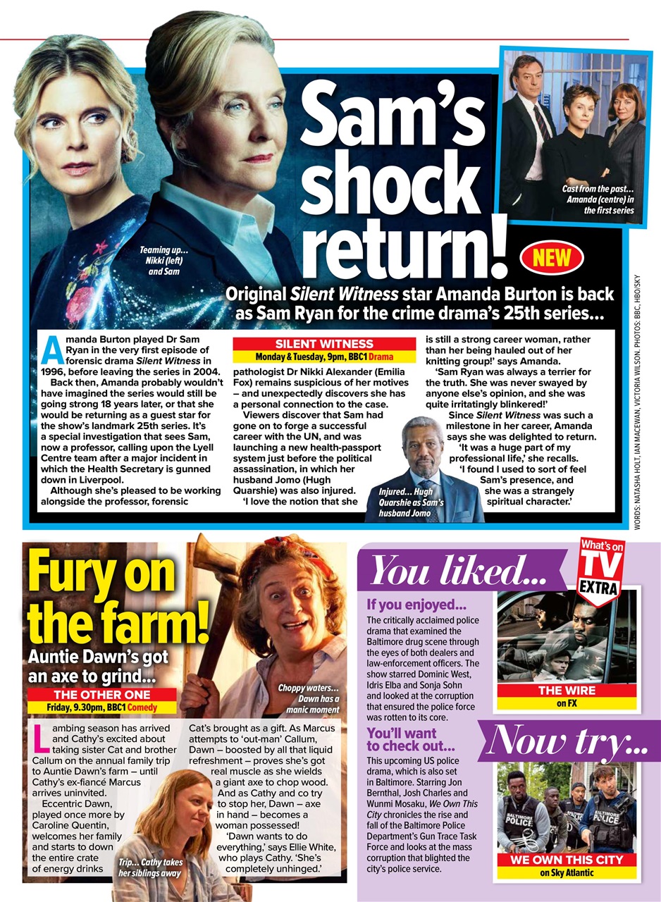 What's on TV Preview Pages