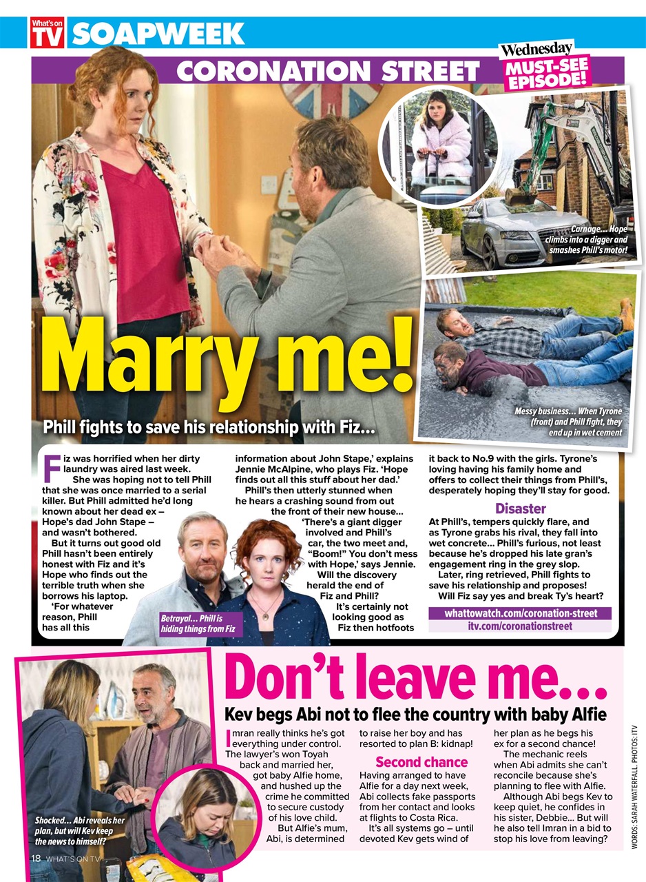 What's on TV Preview Pages