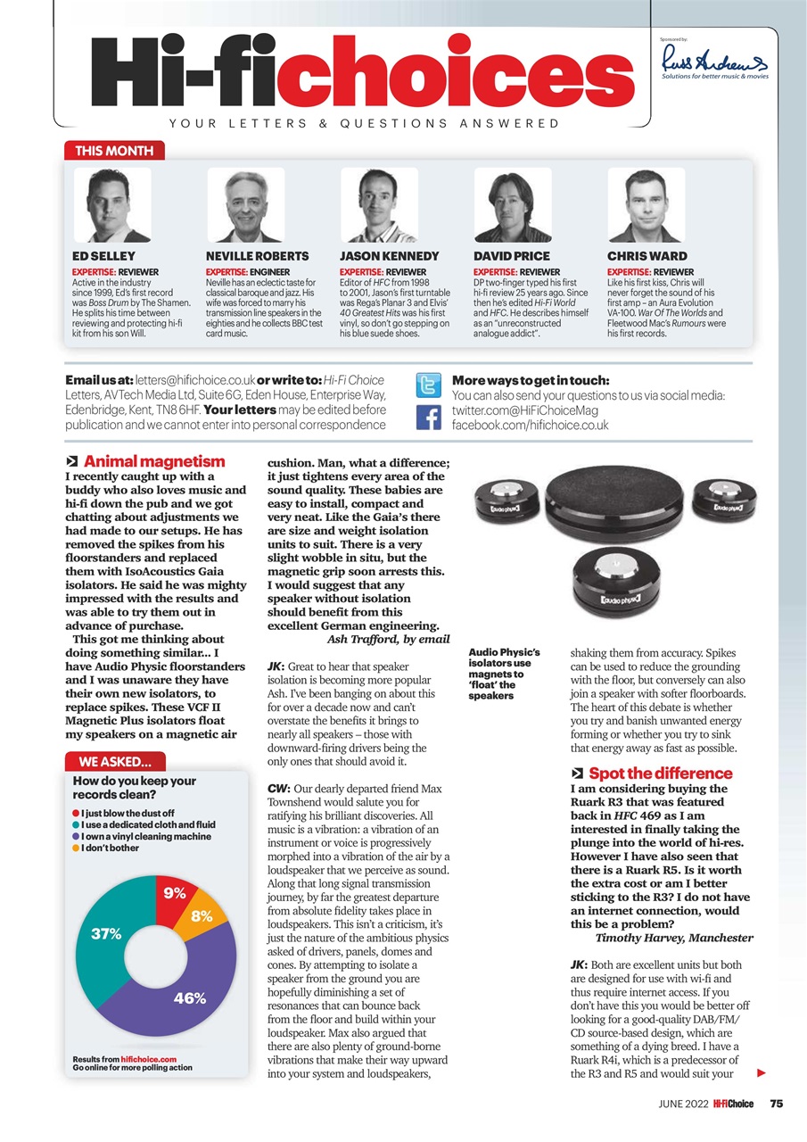 Hi-Fi Choice Preview Pages