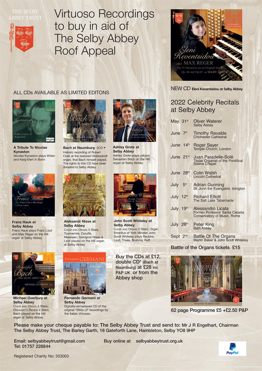 Organists' Review Preview Pages