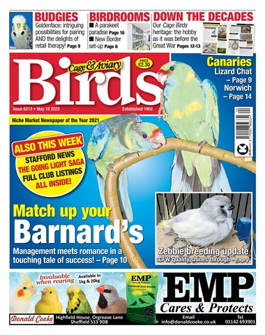 Cage & Aviary Birds issue May 18th 2022