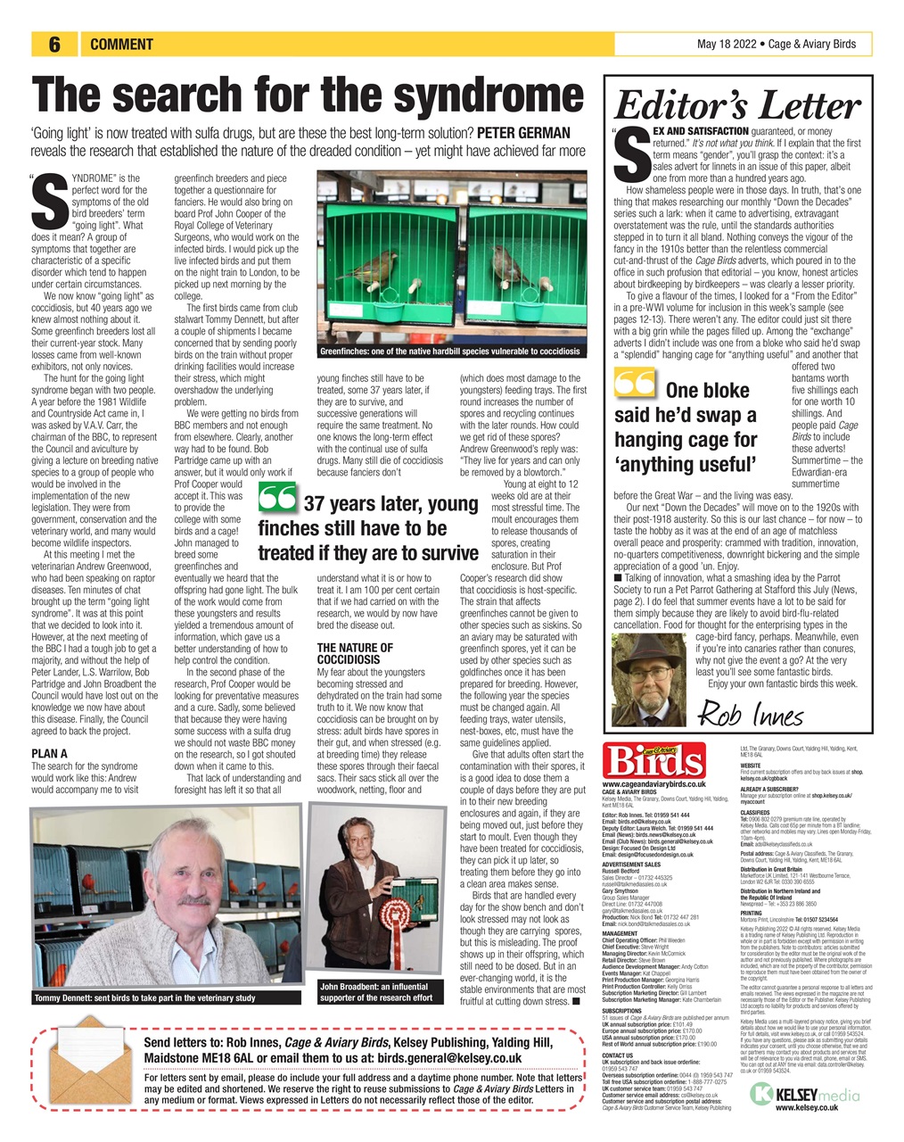 Cage & Aviary Birds Preview Pages