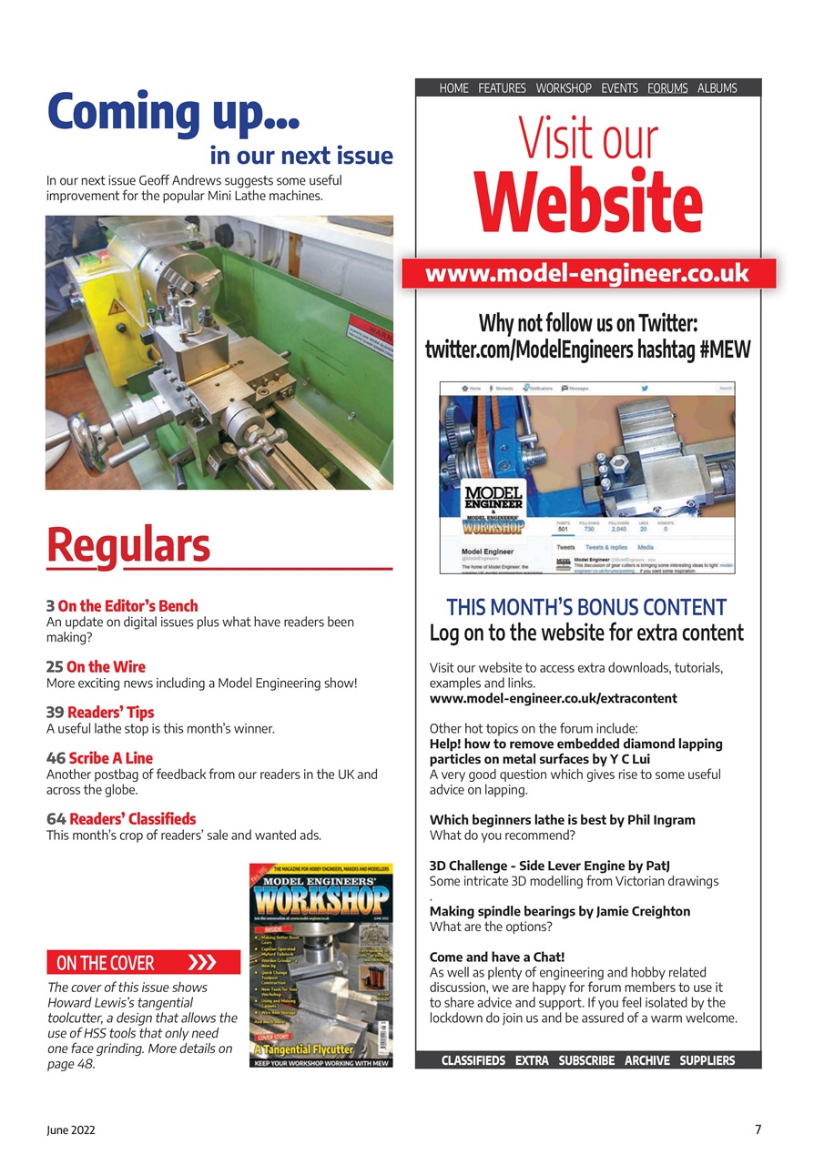 Model Engineer & Workshop Magazine Preview Pages