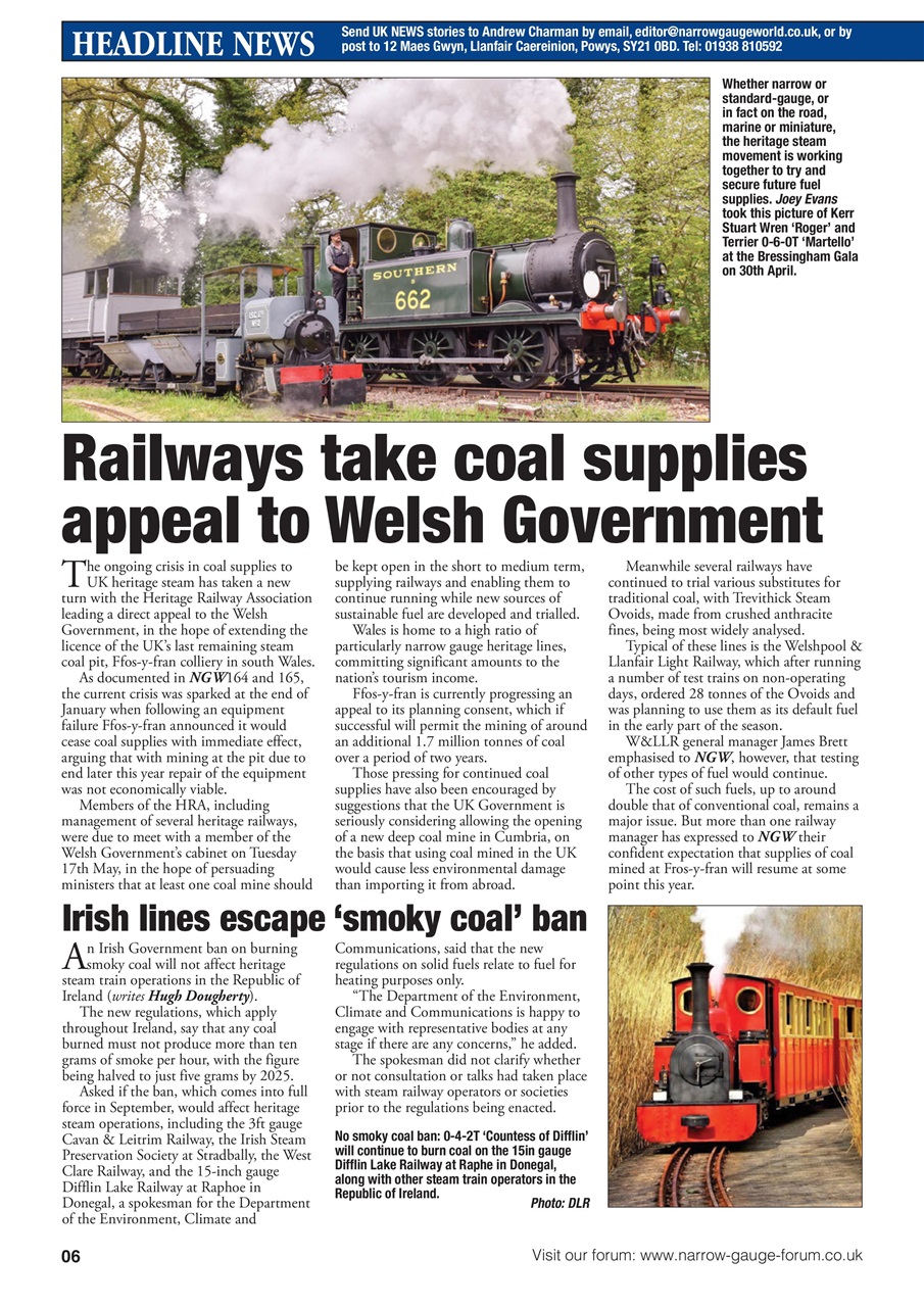Narrow Gauge World Preview Pages