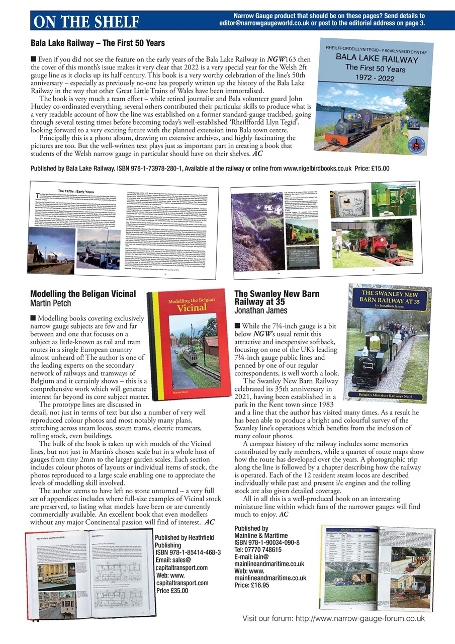 Narrow Gauge World Preview Pages
