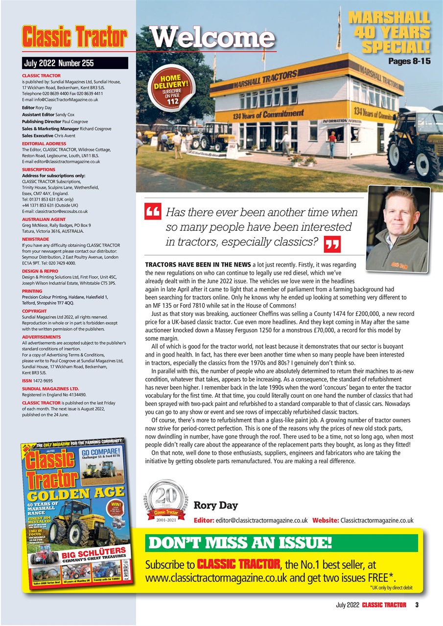 Classic Tractor Preview Pages