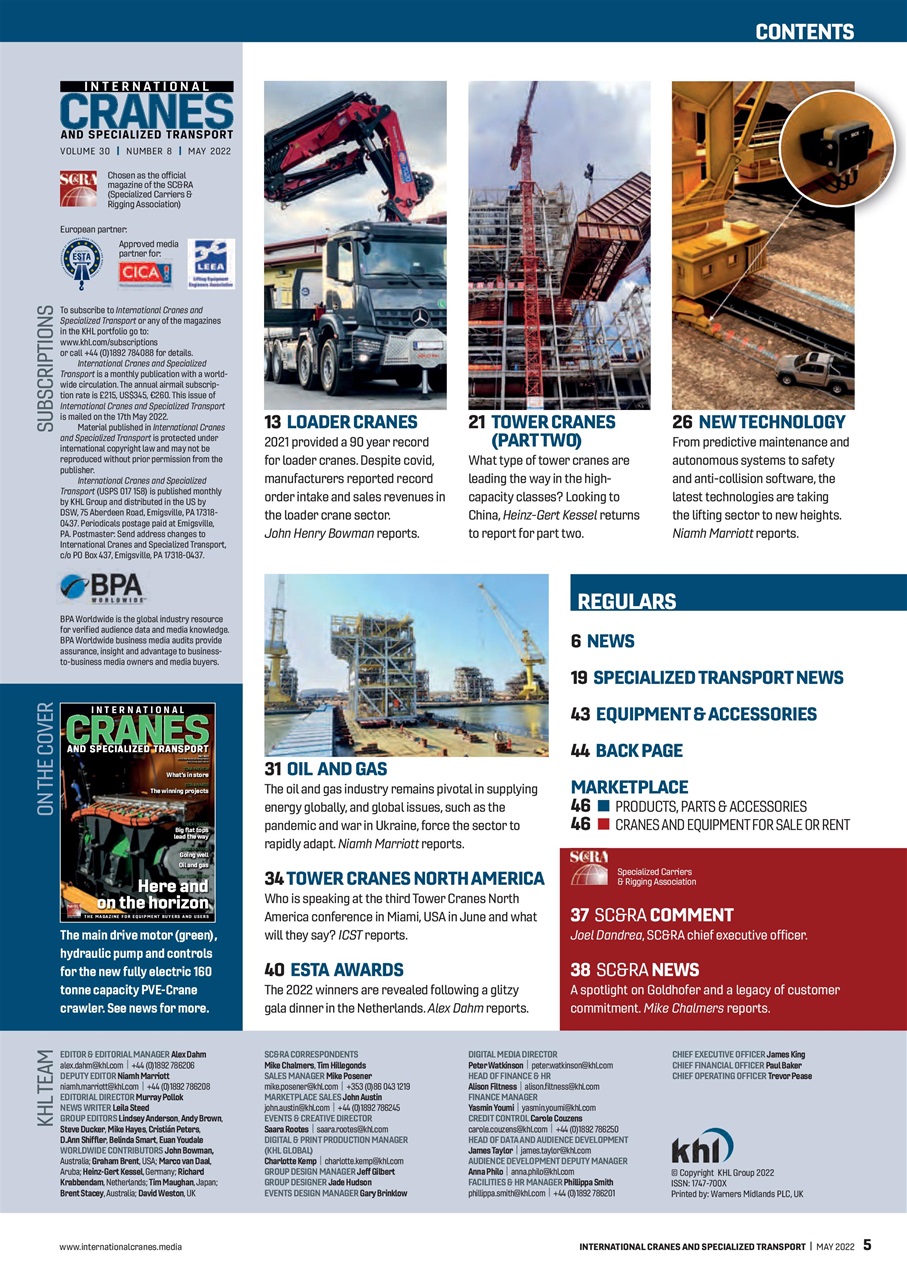 Int. Cranes and Specialized Transp Preview Pages