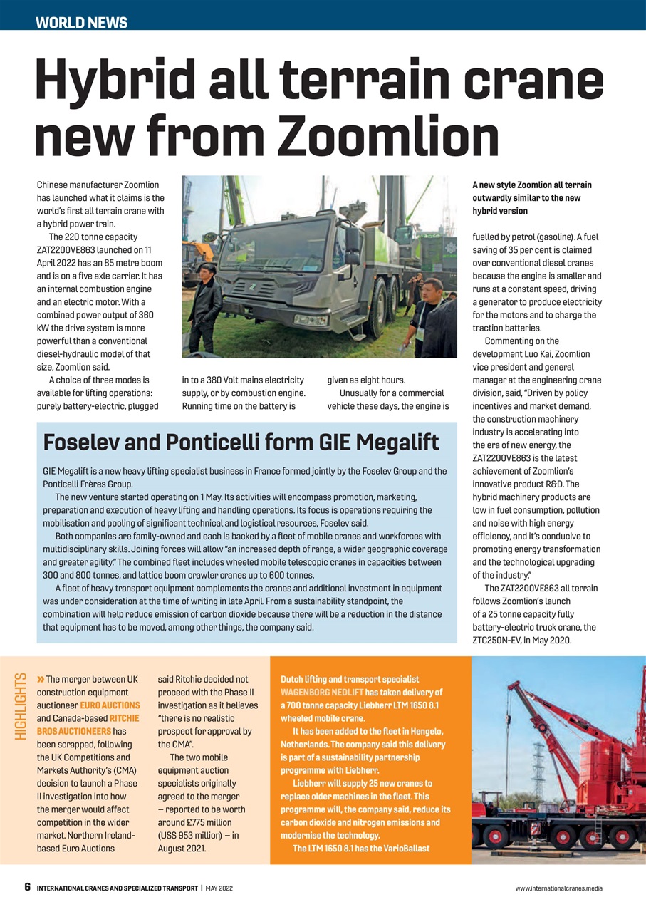 Int. Cranes and Specialized Transp Preview Pages