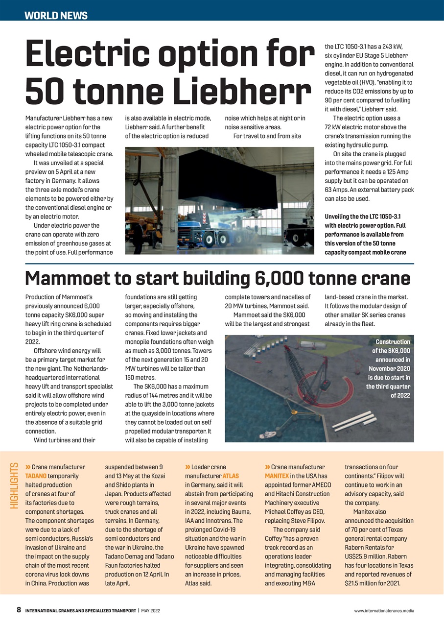 Int. Cranes and Specialized Transp Preview Pages