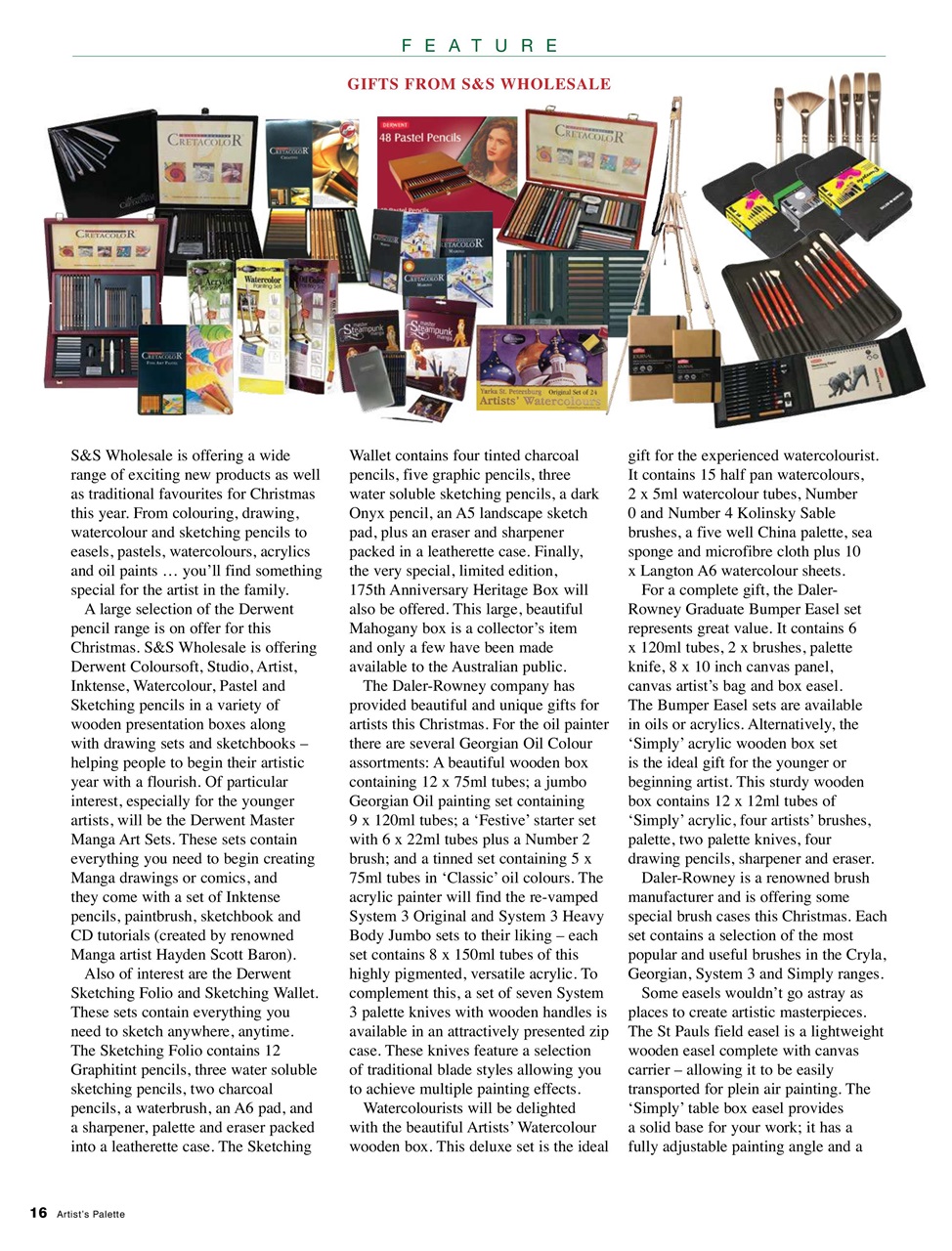 Artist's Palette Preview Pages