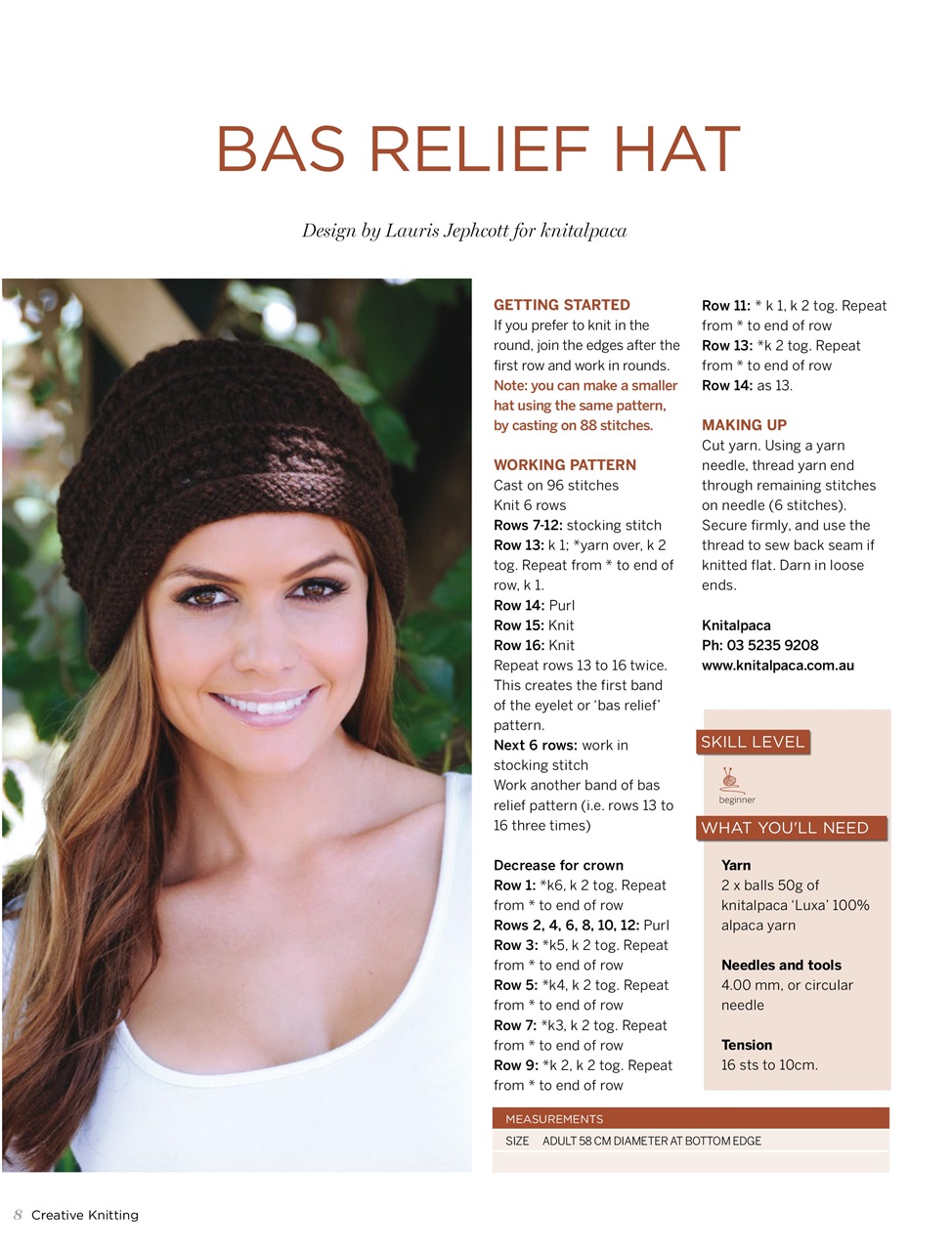 Creative Knitting Preview Pages