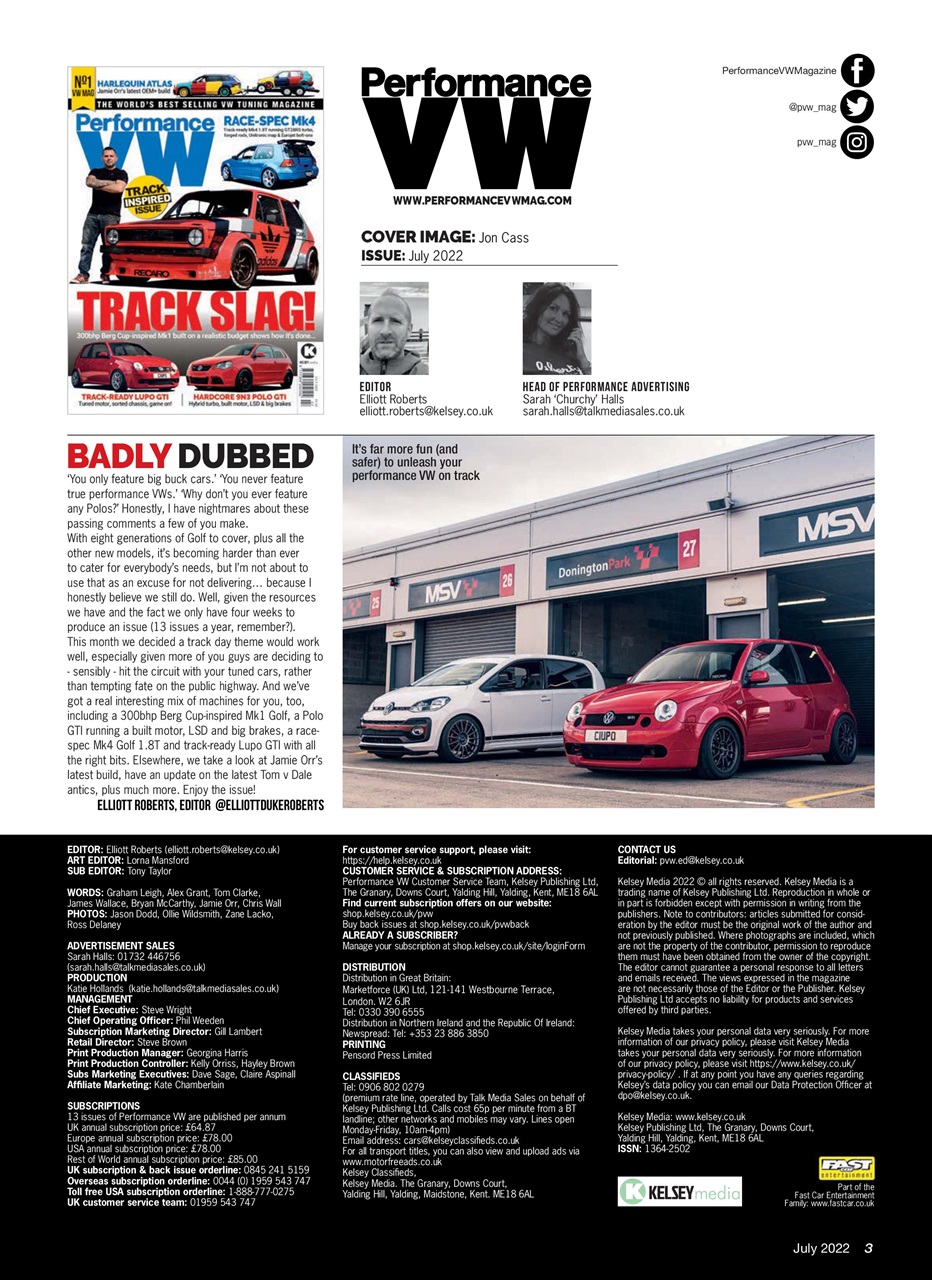 Performance VW Preview Pages