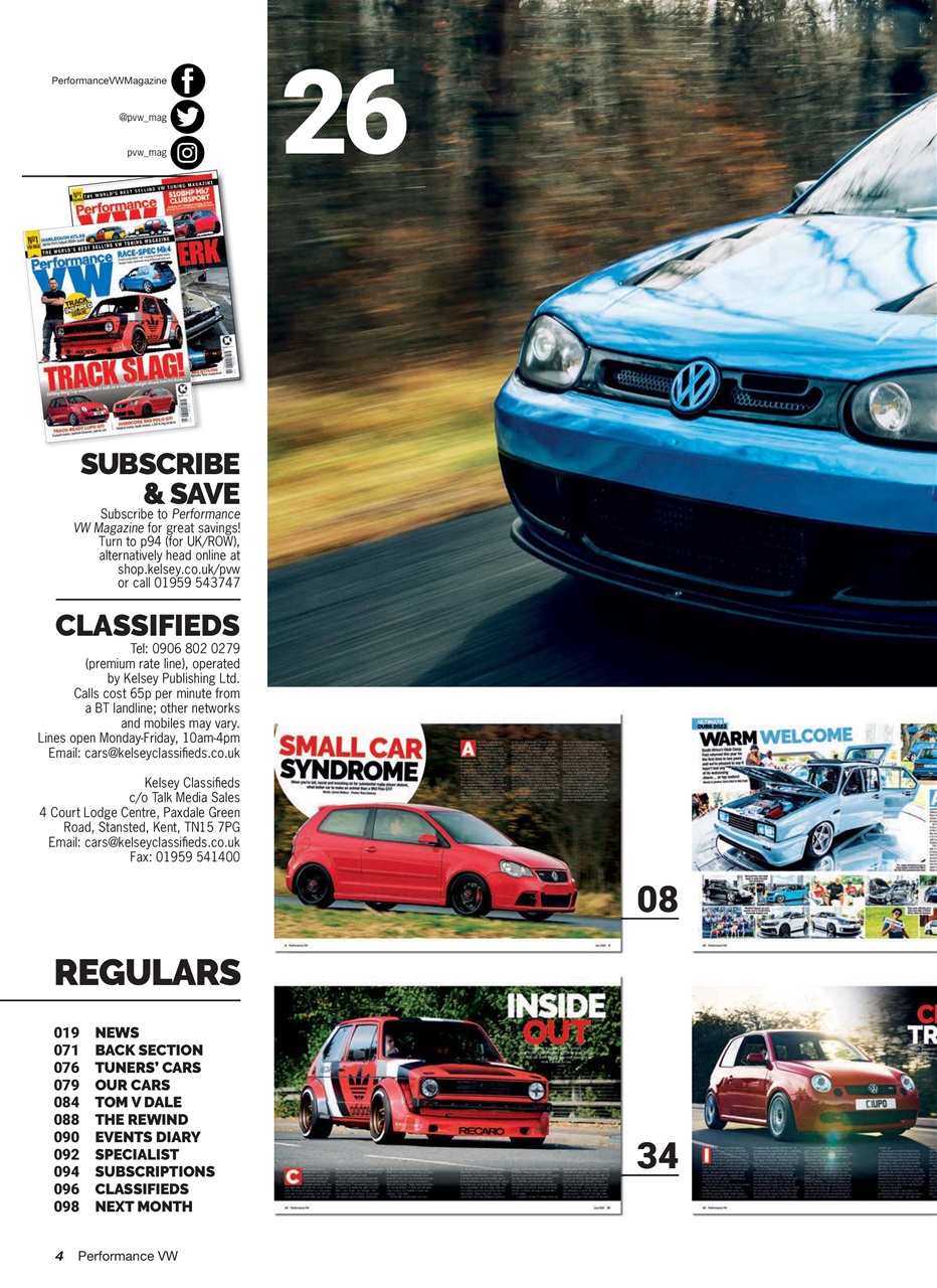 Performance VW Preview Pages