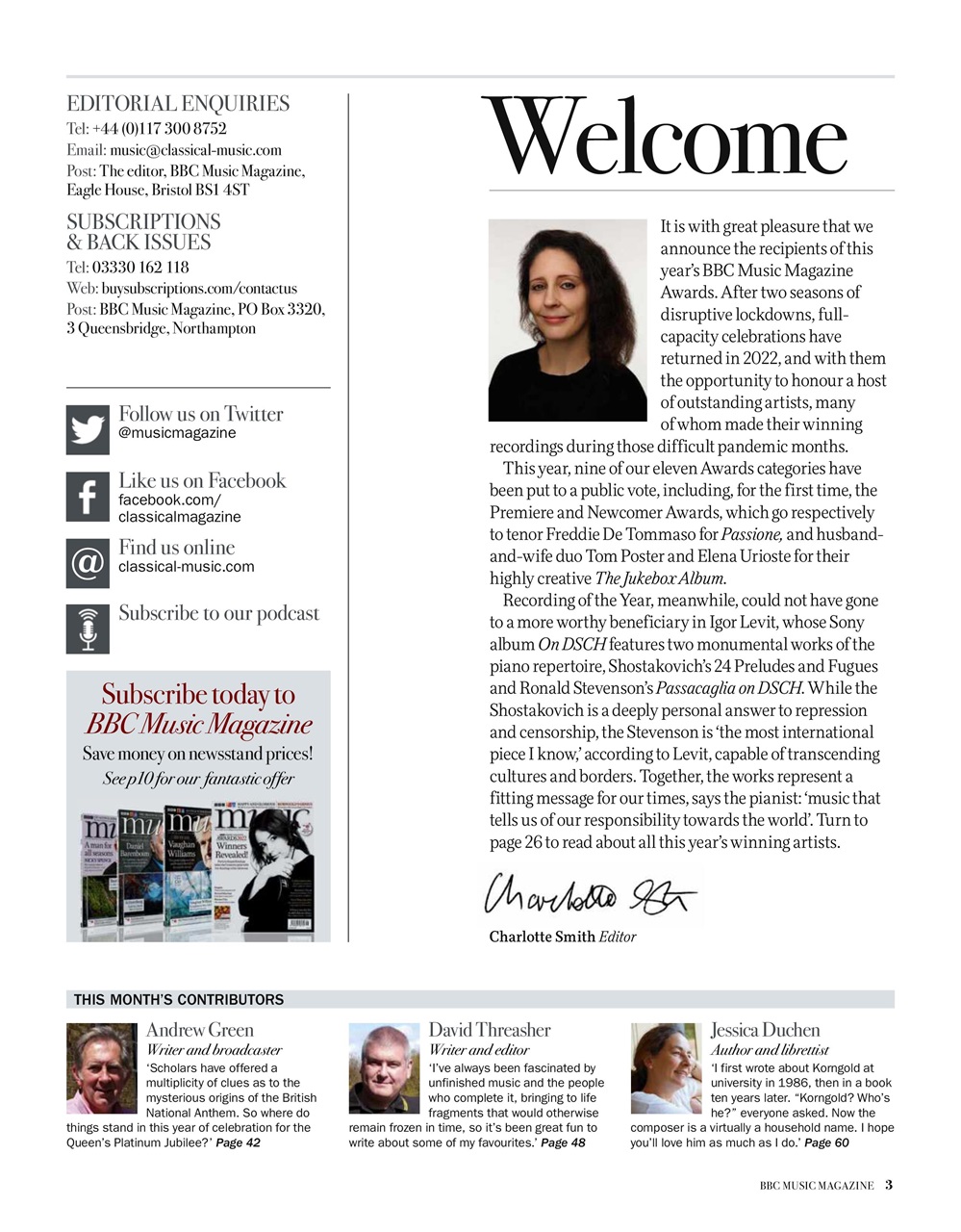BBC Music Magazine Preview Pages