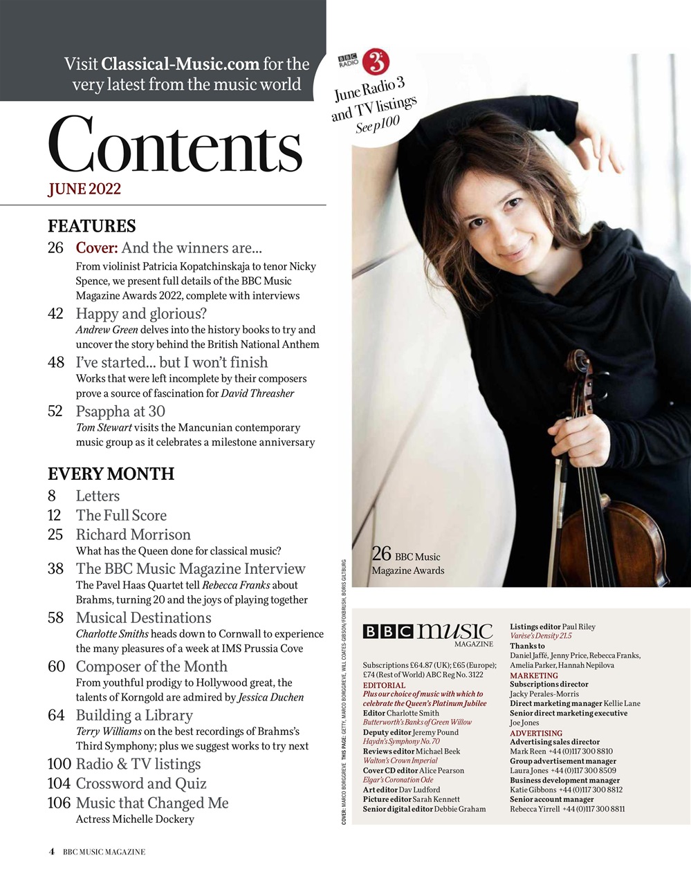 BBC Music Magazine Preview Pages