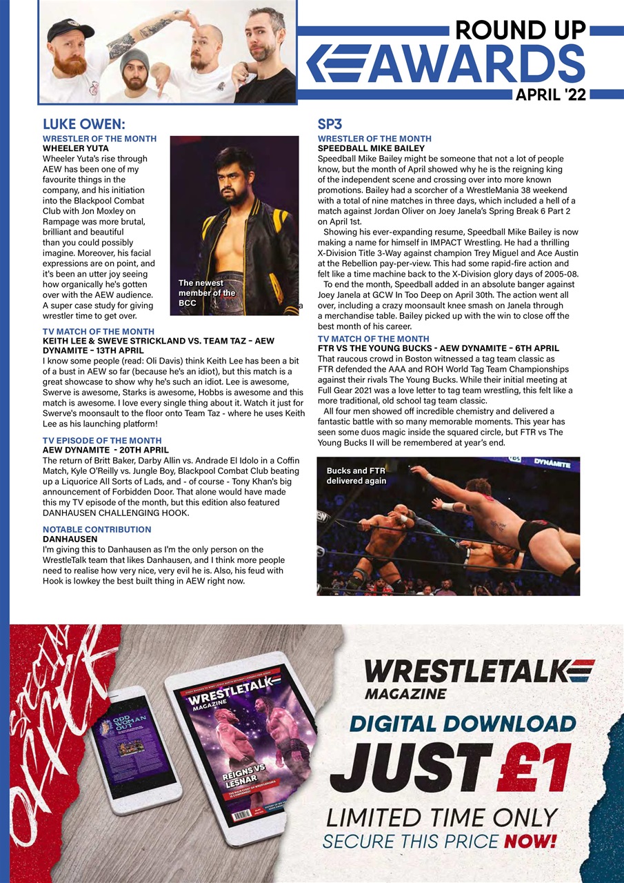 Wrestletalk Magazine Preview Pages