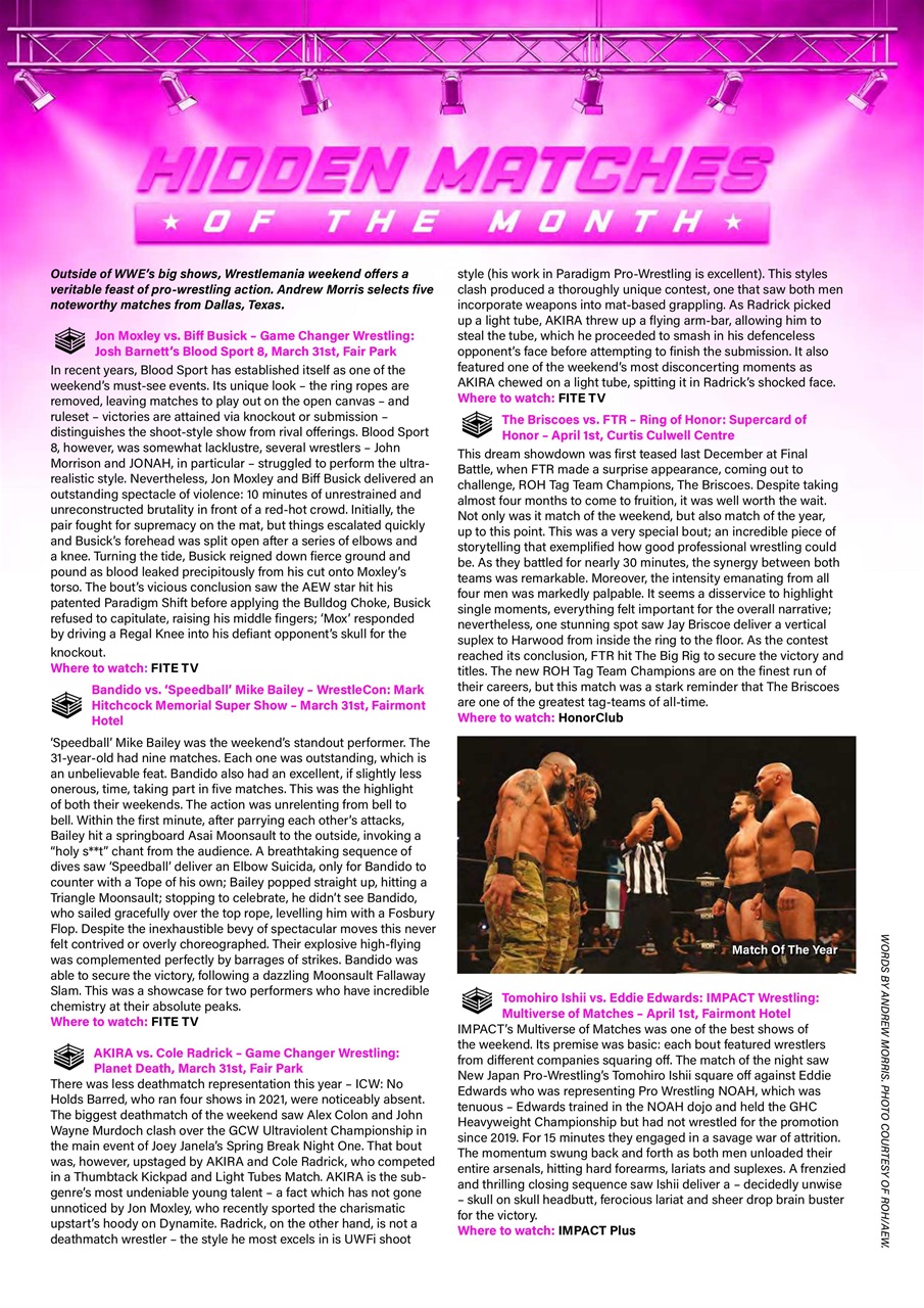 Wrestletalk Magazine Preview Pages