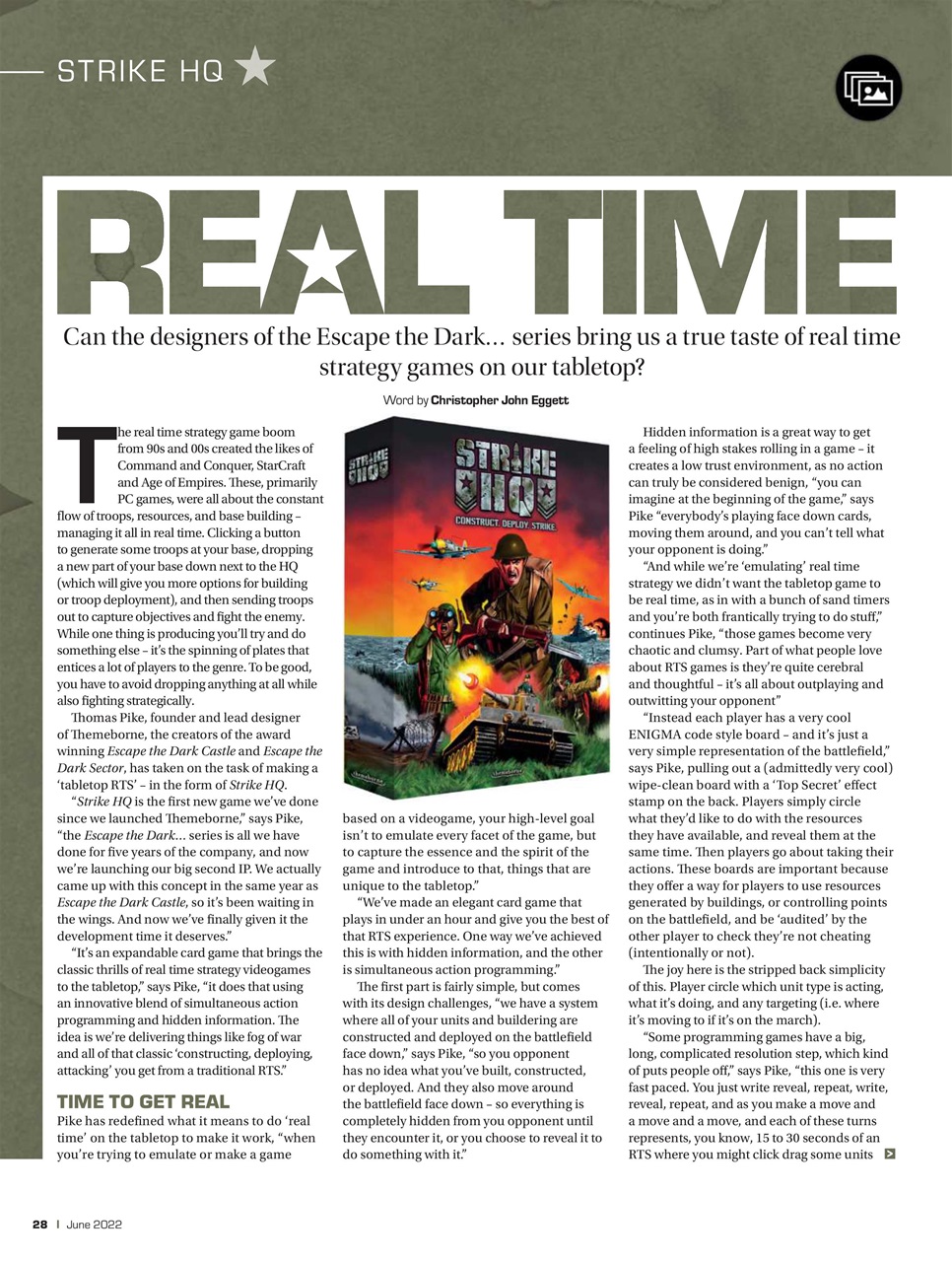 Tabletop Gaming Preview Pages