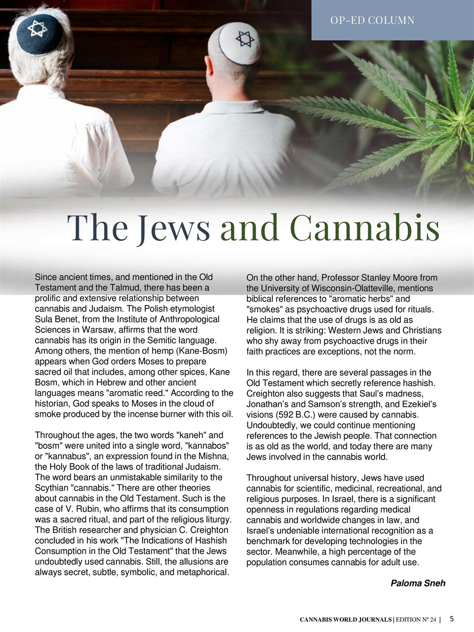 Cannabis World Journals Preview Pages