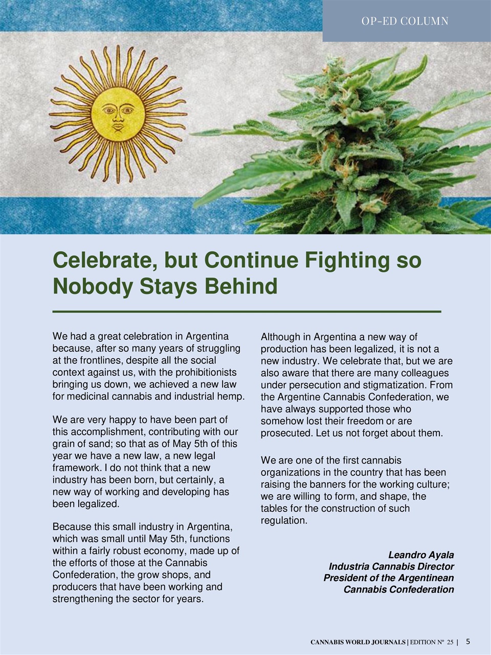 Cannabis World Journals Preview Pages
