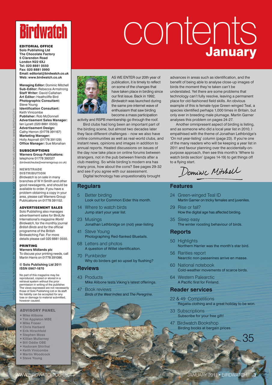 Birdwatch Magazine Preview Pages