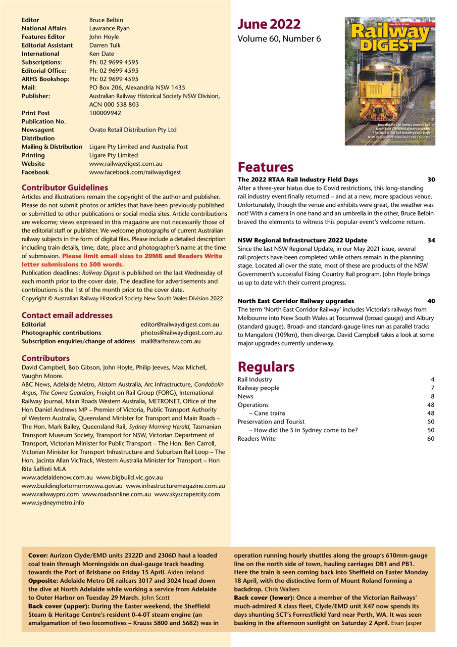 Railway Digest Preview Pages