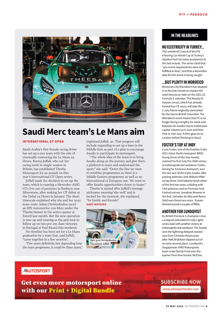 Autosport Preview Pages