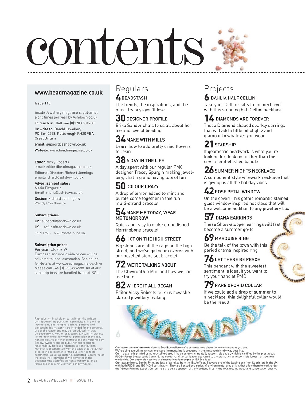 Bead & Jewellery Magazine Preview Pages