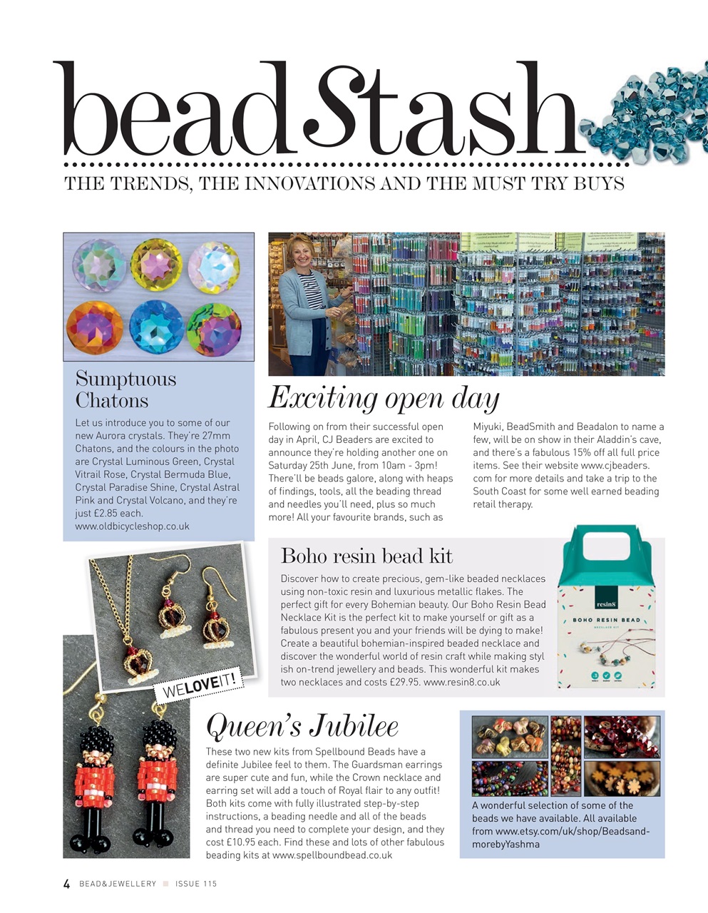 Bead & Jewellery Magazine Preview Pages