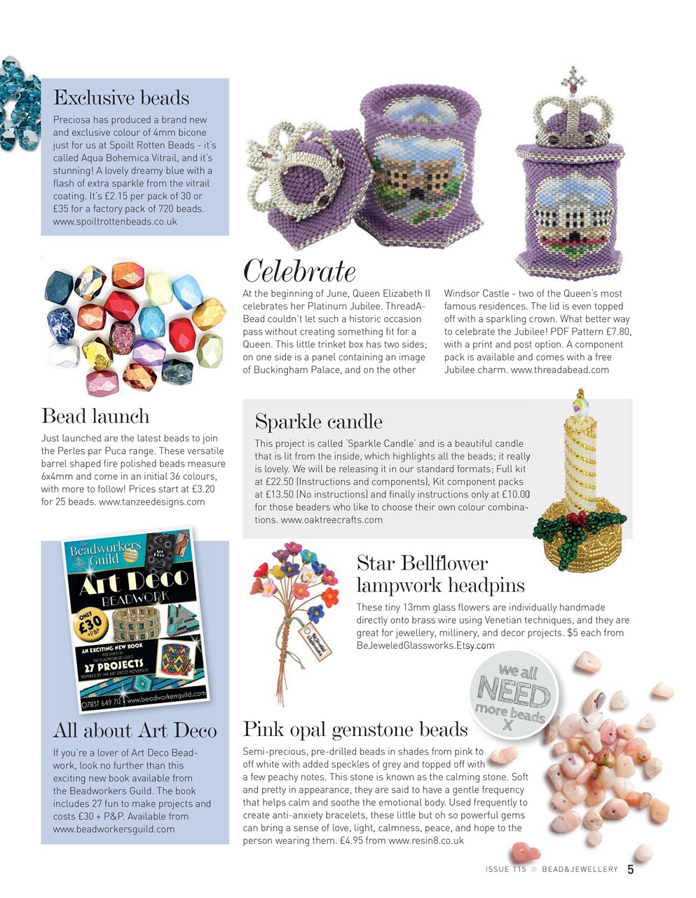 Bead & Jewellery Magazine Preview Pages
