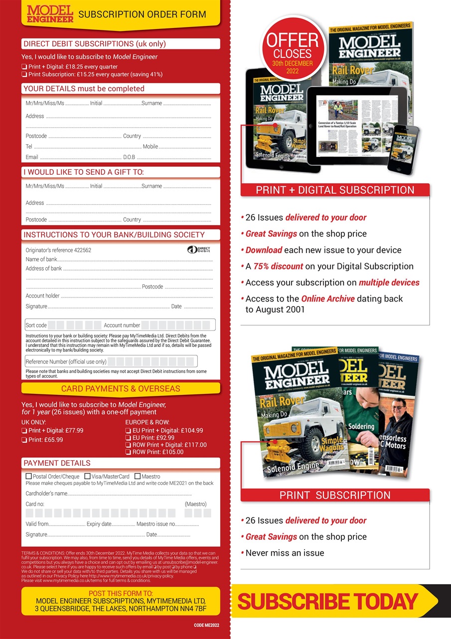 Model Engineer Preview Pages