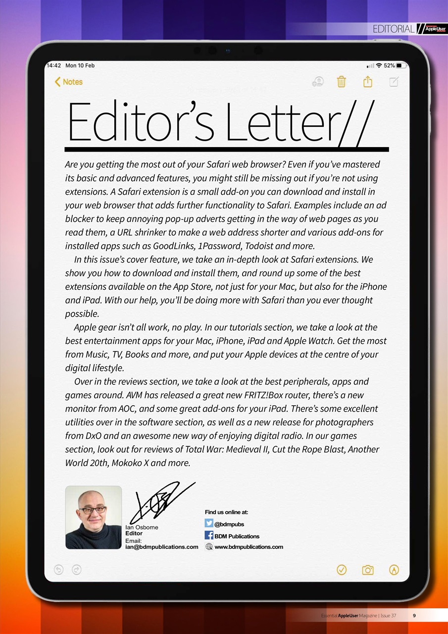 Essential Apple User Preview Pages