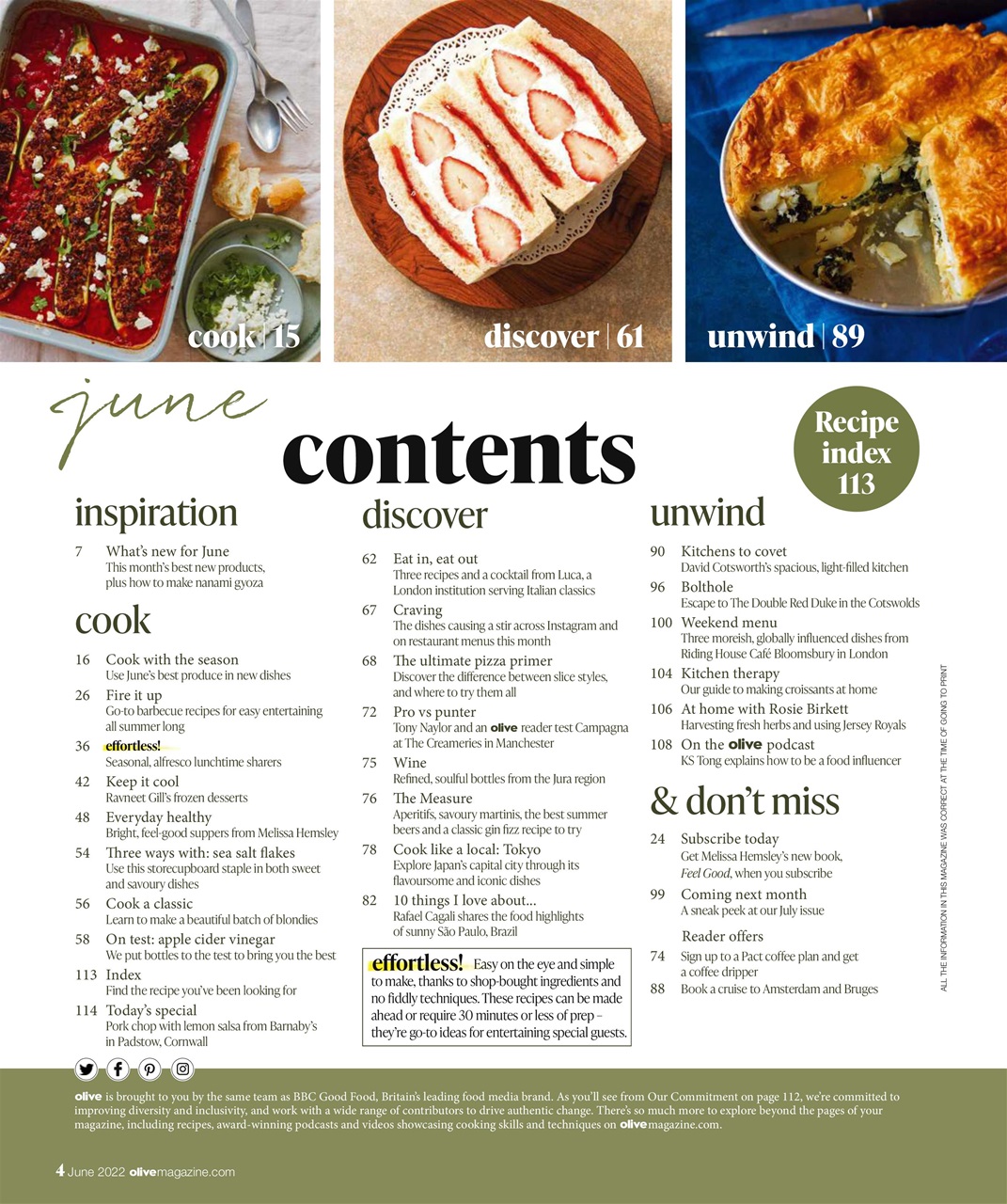 Olive Magazine Preview Pages