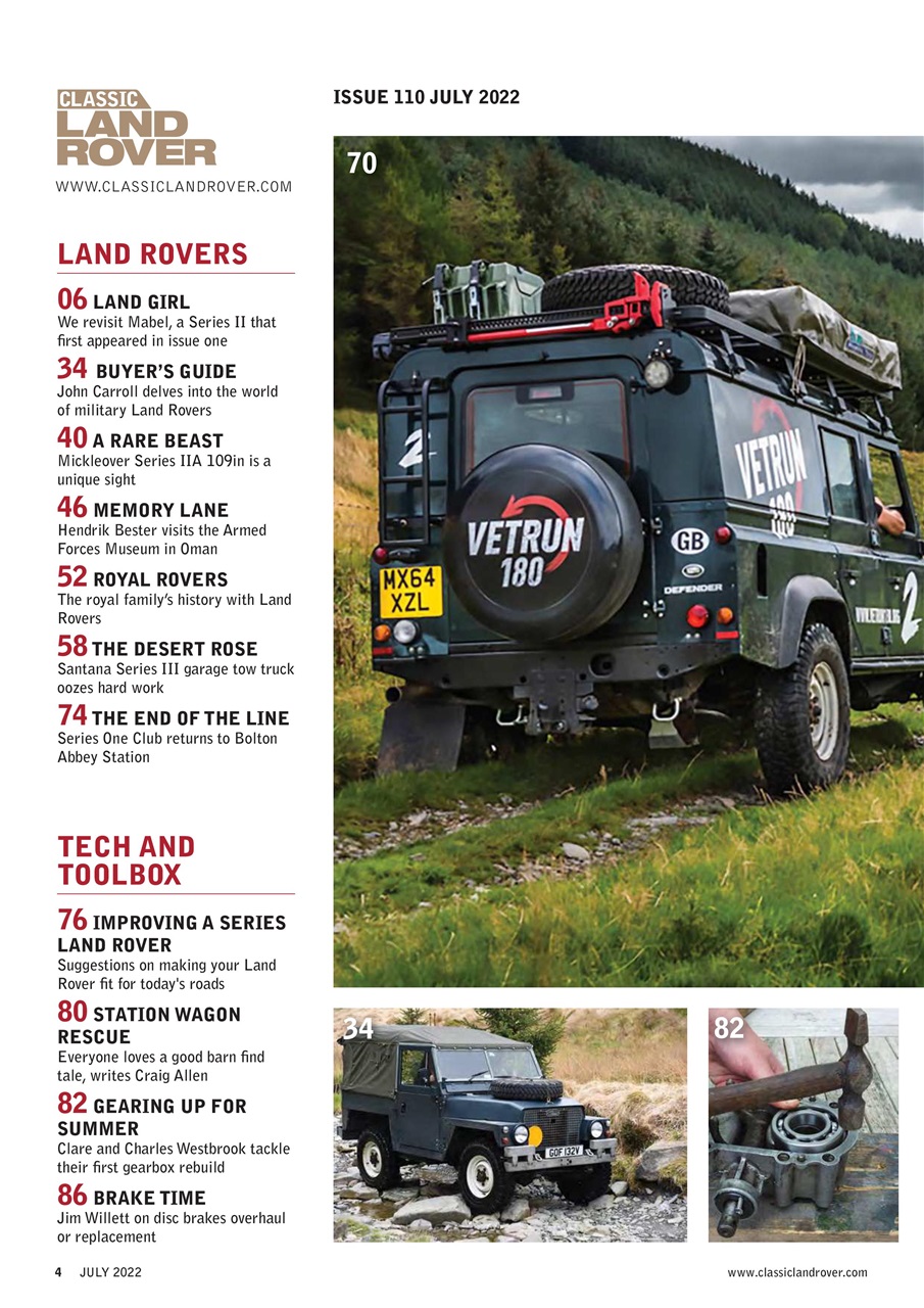 Classic Land Rover Magazine Preview Pages