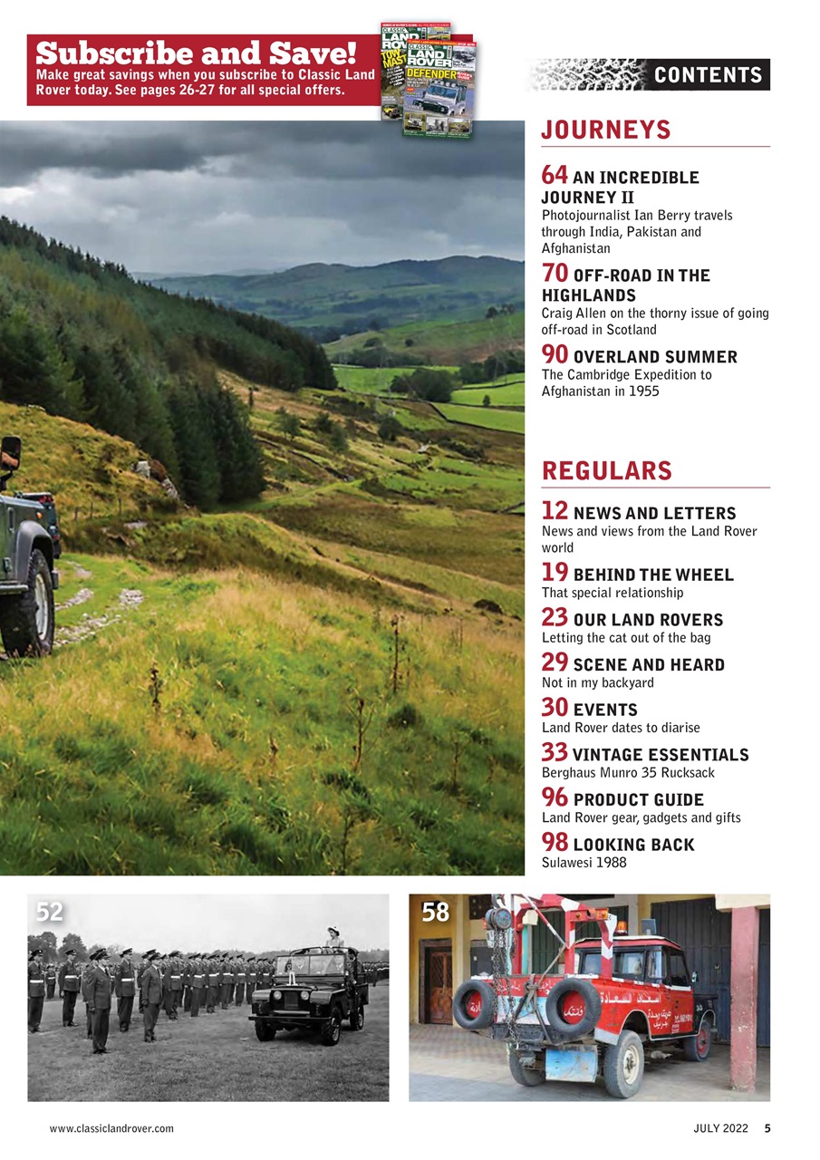 Classic Land Rover Magazine Preview Pages