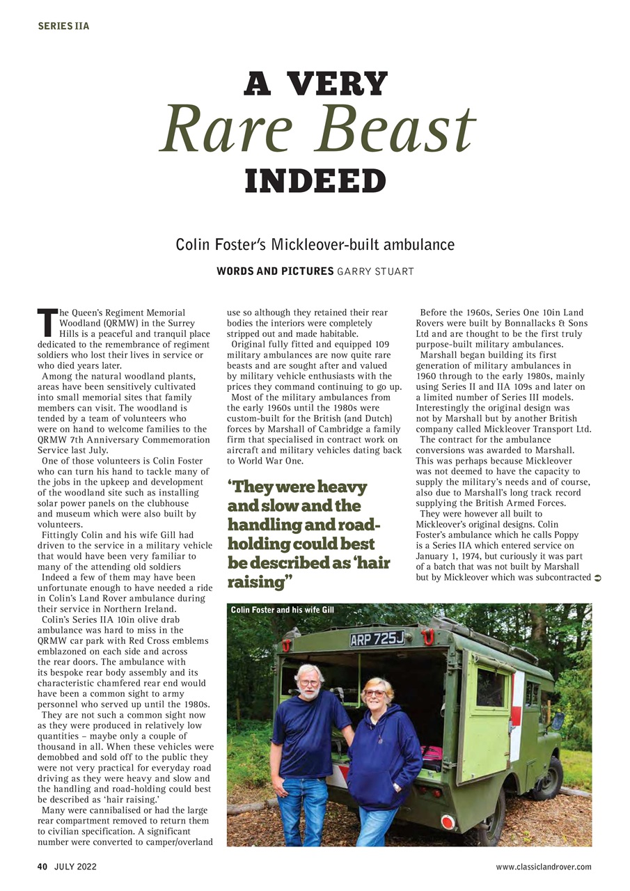 Classic Land Rover Magazine Preview Pages