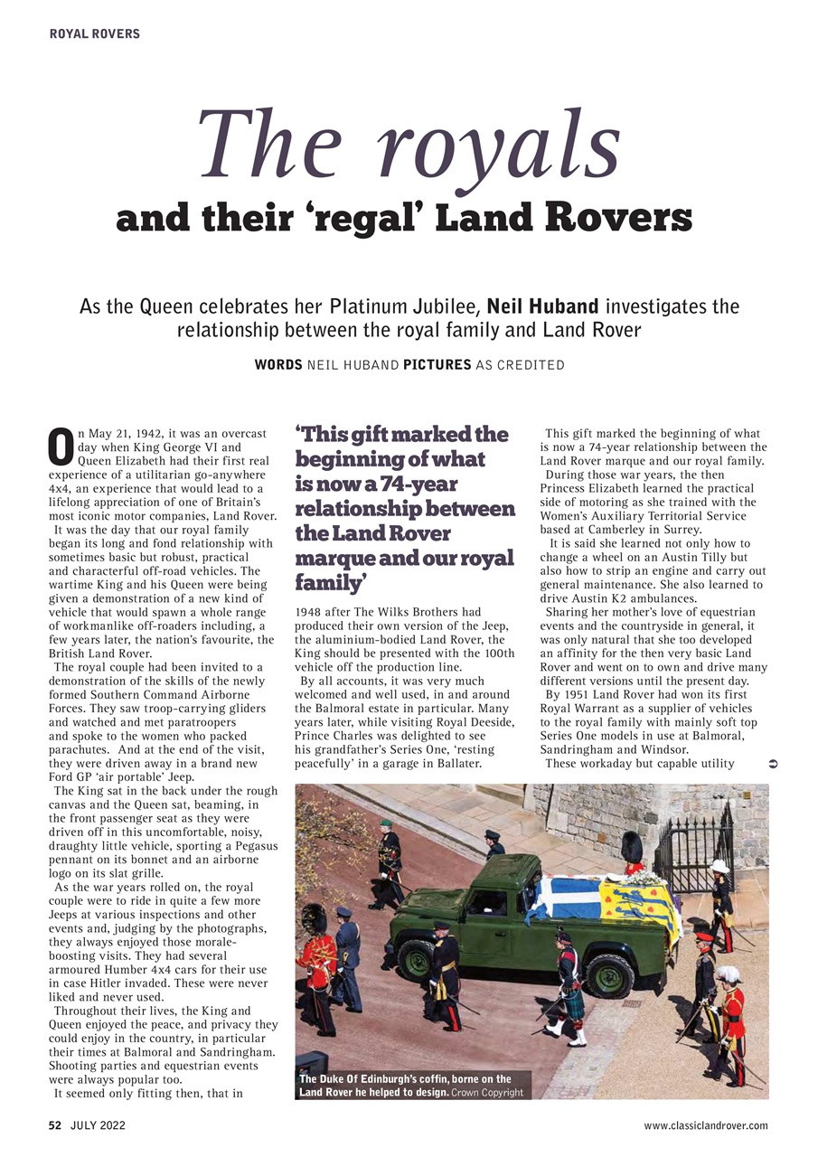 Classic Land Rover Magazine Preview Pages
