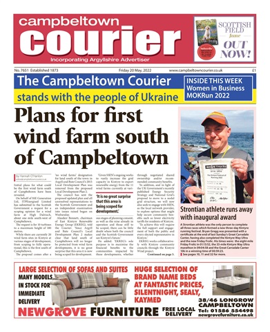 Campbeltown Courier issue 20/05/2022