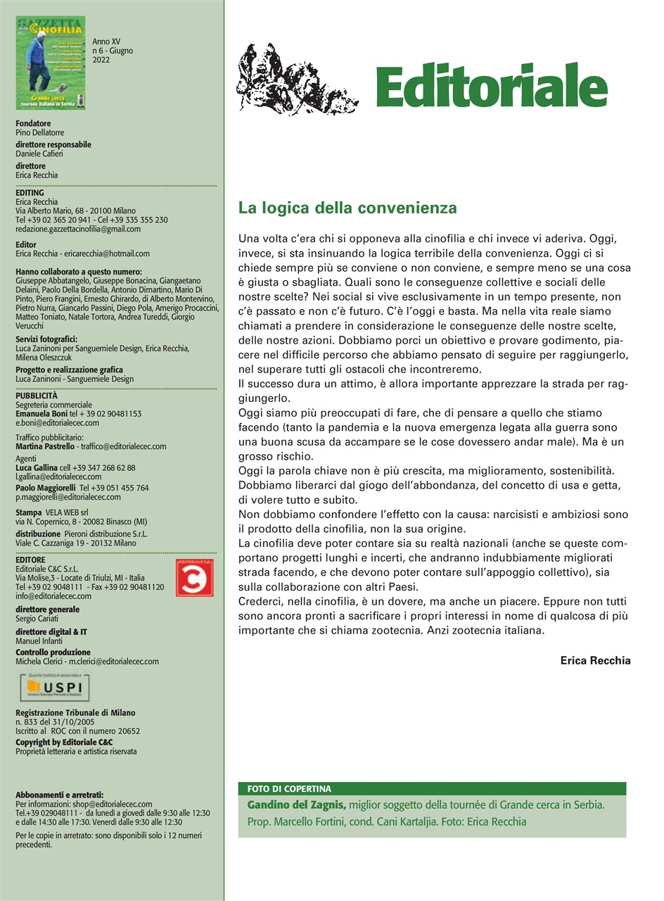 La Gazzetta Della Cinofilia Venatoria Preview Pages
