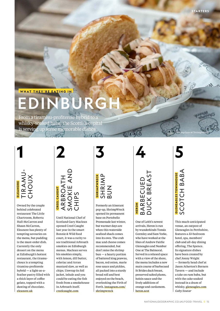 National Geographic Traveller Food Preview Pages