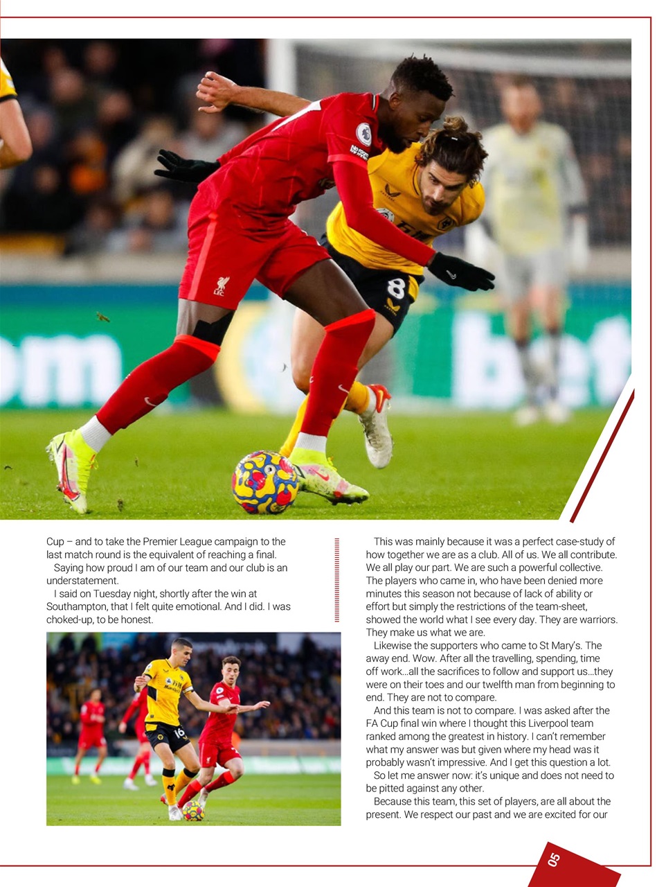 Liverpool FC Programmes Preview Pages