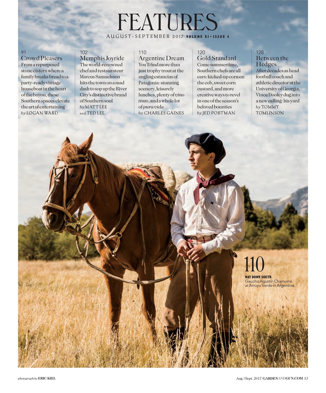 Garden and Gun Magazine Preview Pages