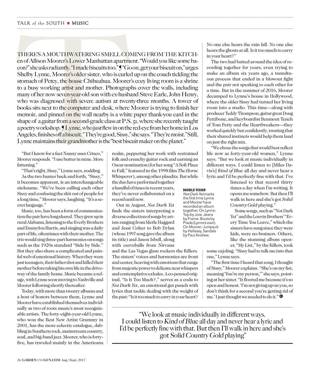 Garden and Gun Magazine Preview Pages