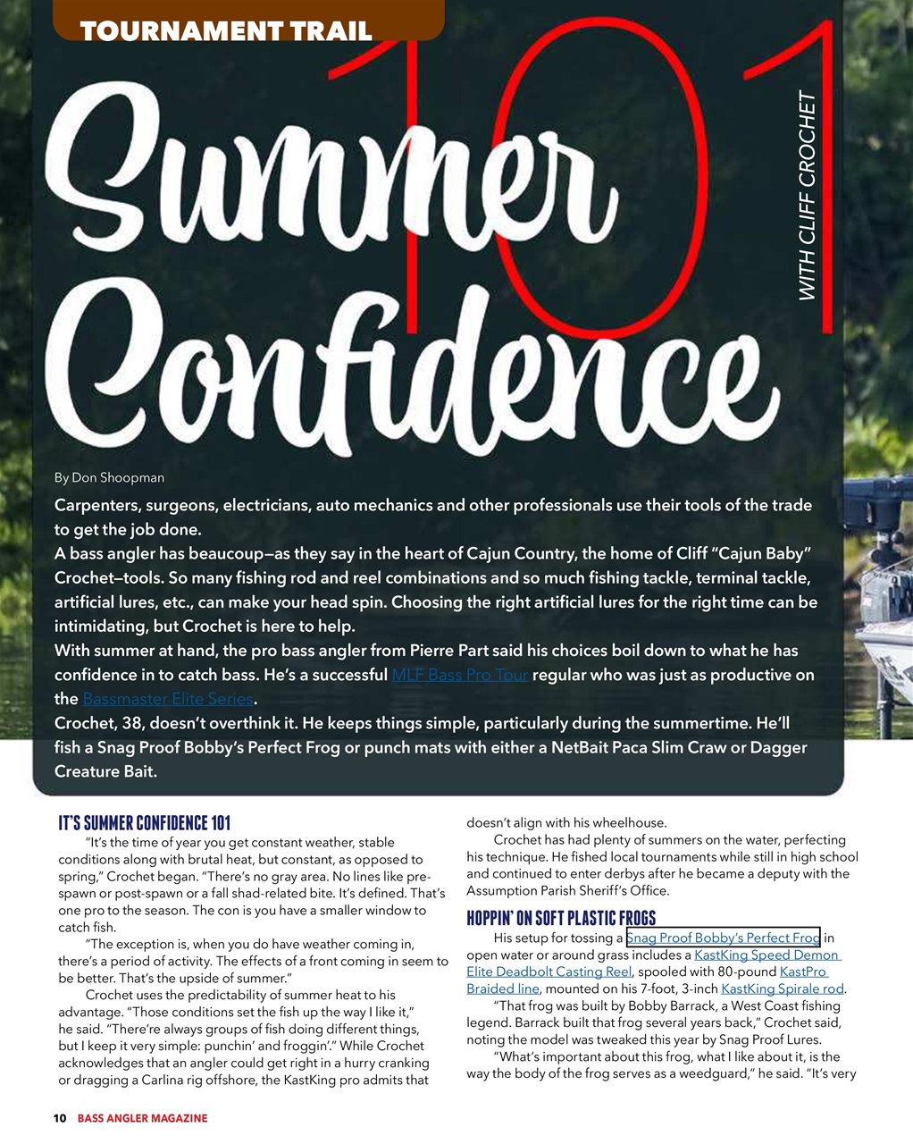 BASS ANGLER MAGAZINE Preview Pages