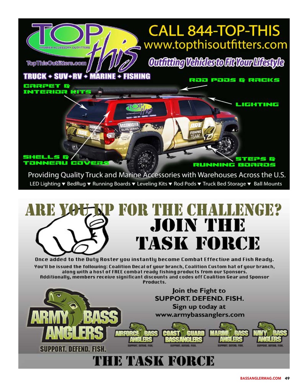 BASS ANGLER MAGAZINE Preview Pages