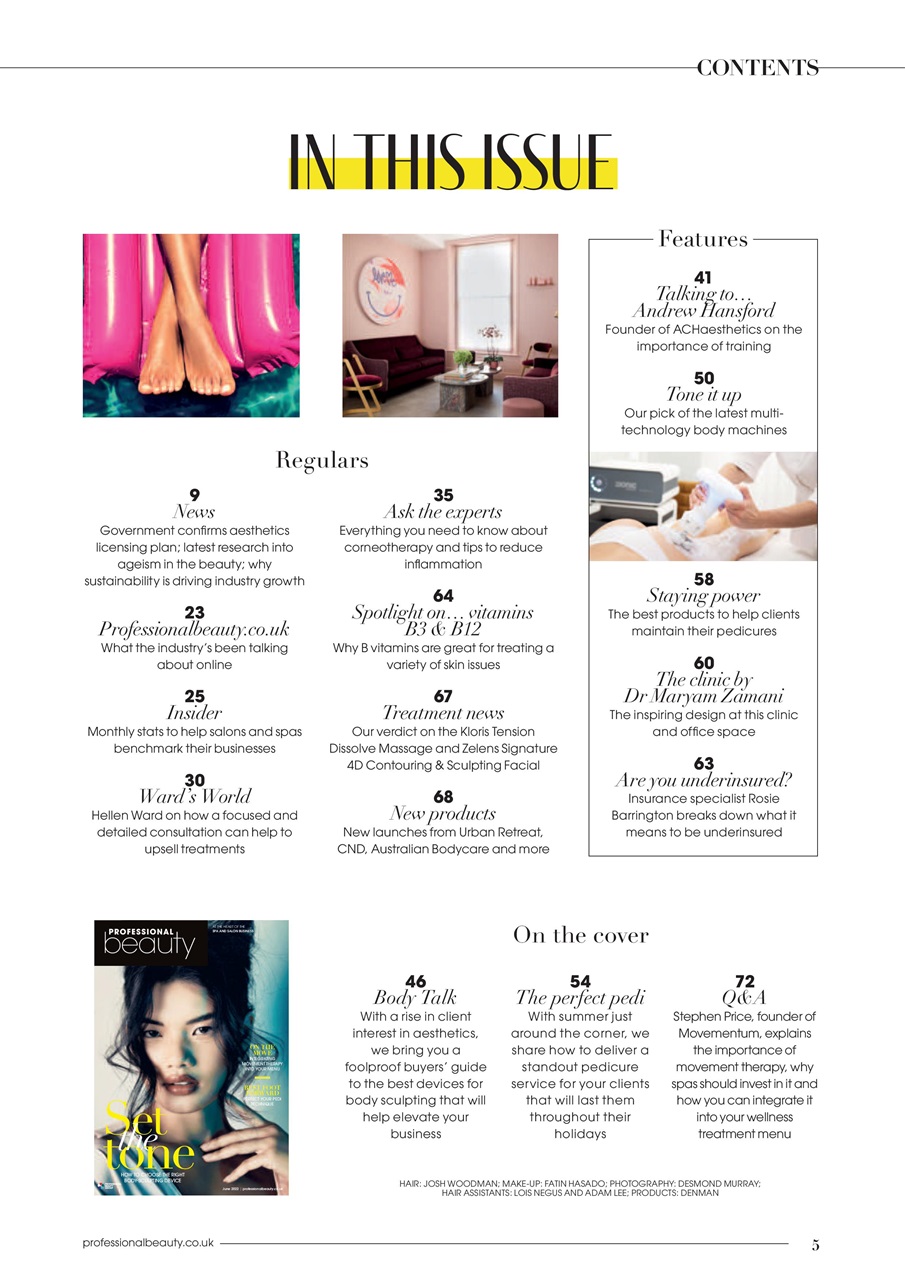 Professional Beauty Preview Pages