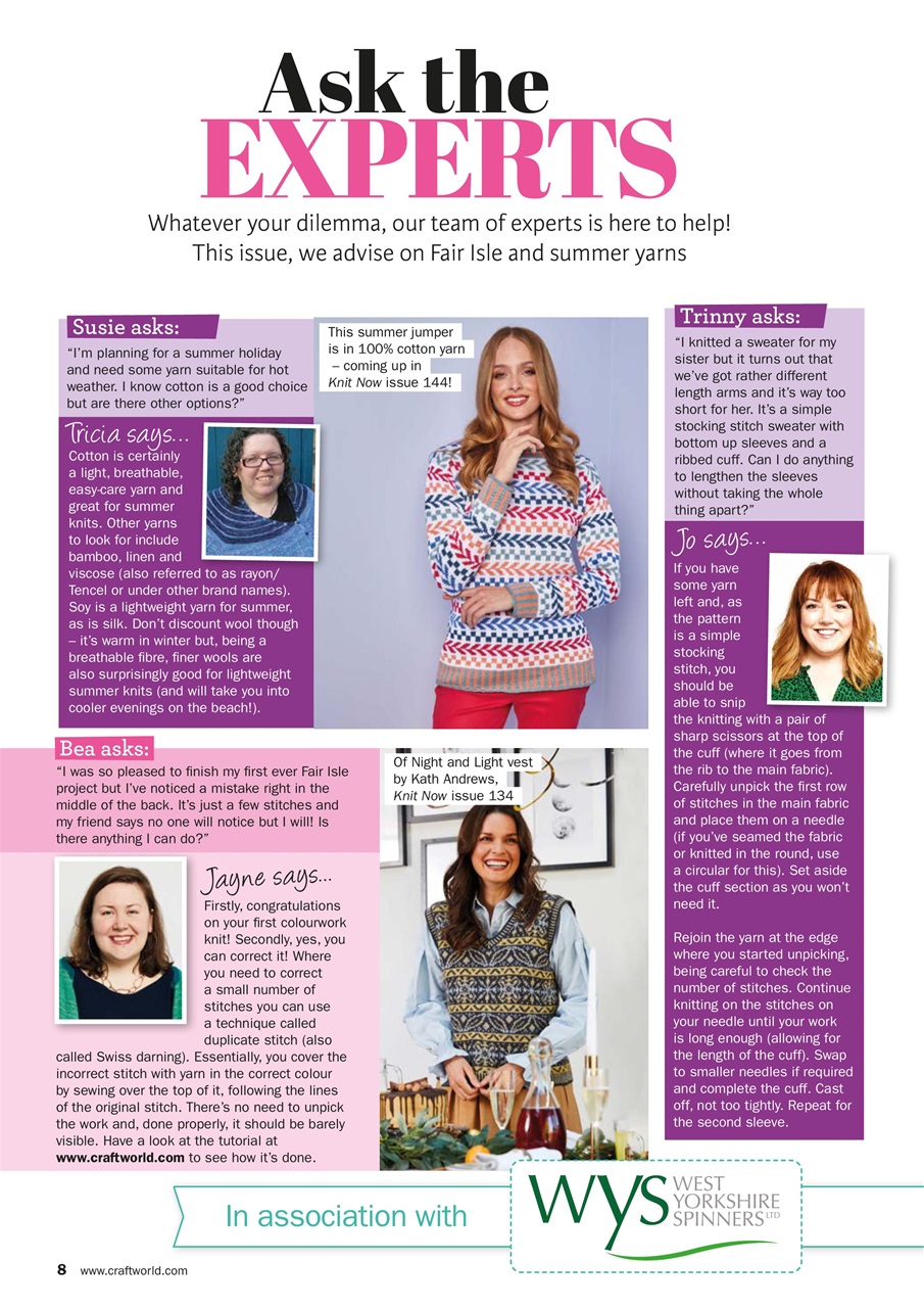 Knit Now Preview Pages