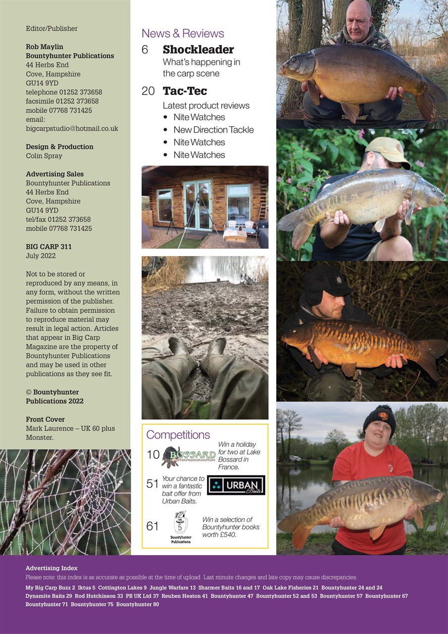 Big Carp Magazine Preview Pages
