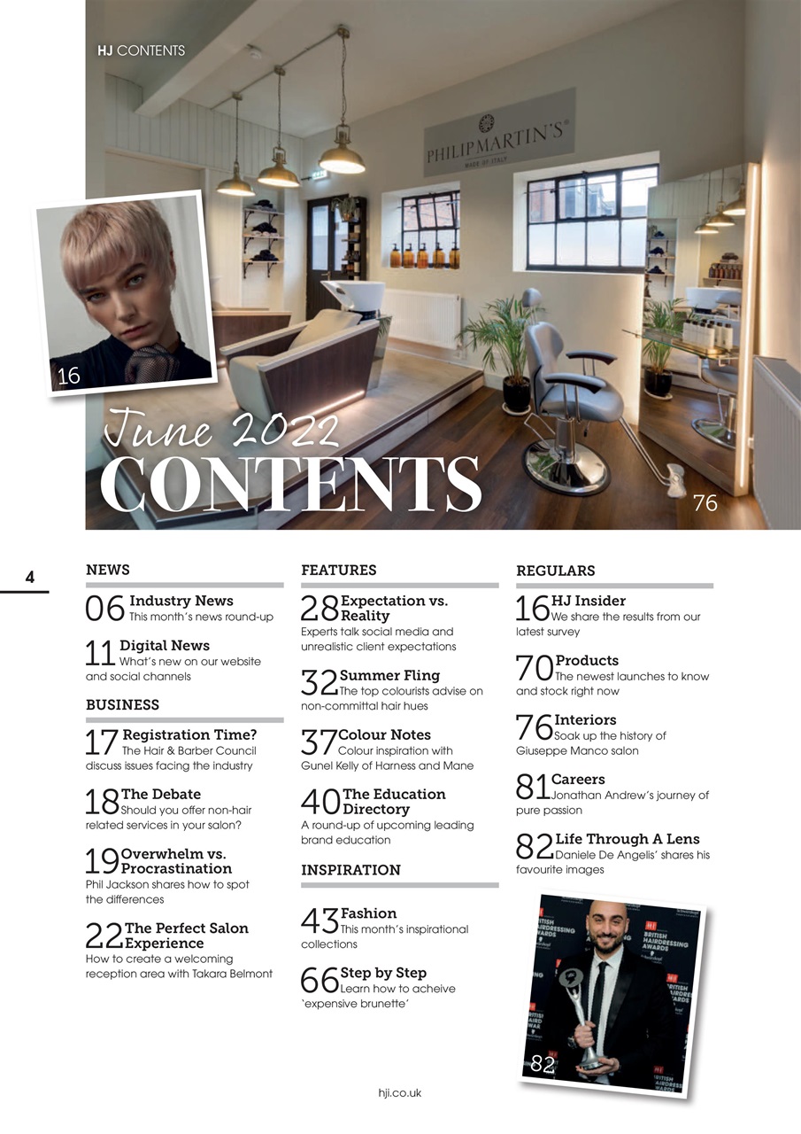 Hairdressers Journal Preview Pages